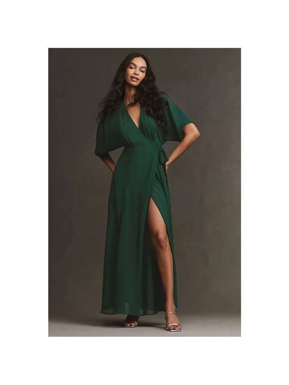 Women's Reformation Emerald Green Winslow Maxi Dress XS
